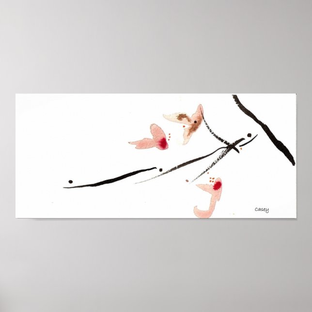 Cherry Blüten Longings Art Print Poster (Vorne)