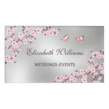 Cherry Blüten Rosa Silberdecker Hochzeitsplaner