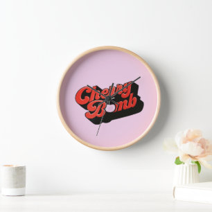 Cherry Bomb Large Clock Uhr