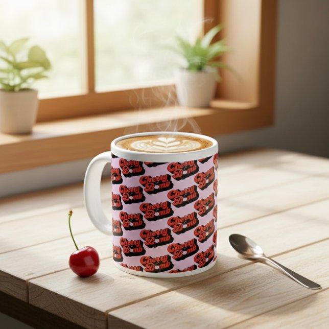 Cherry Bomb Riant Coffee Tasse (Von Creator hochgeladen)