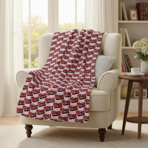 Cherry Bomb Sherpa Blanket Sherpadecke