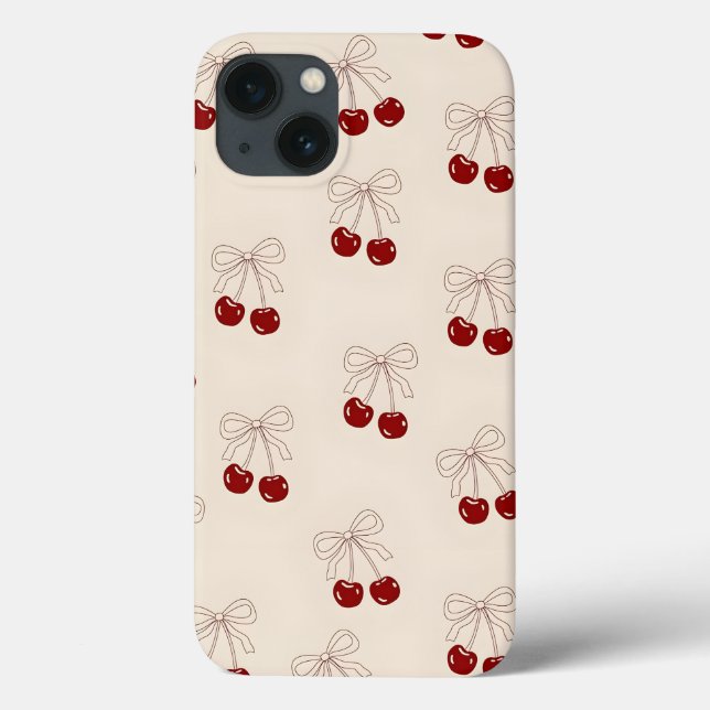 Cherry & Bow Aesthetic iPhone / iPad Case - Niedli (Rückseite)