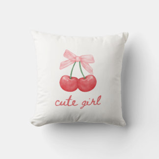 Cherry Bow Niedlich Girl Design Kissen