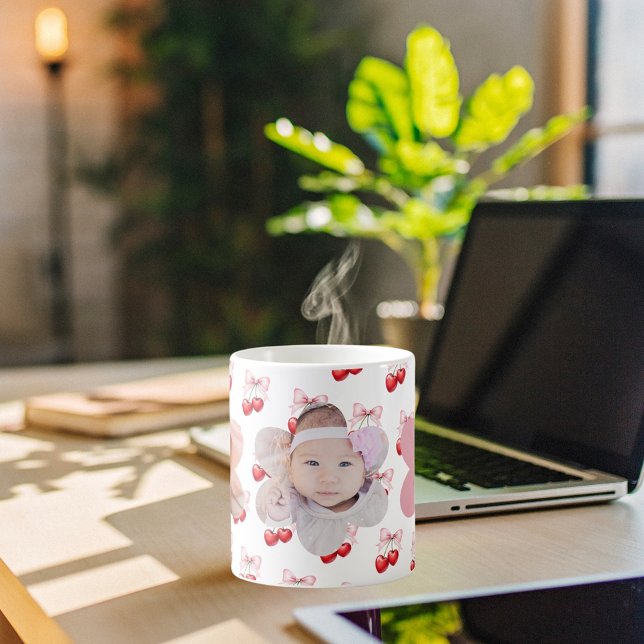 Cherry-bow-Rosa-Foto-Kinder Kaffeetasse (Von Creator hochgeladen)