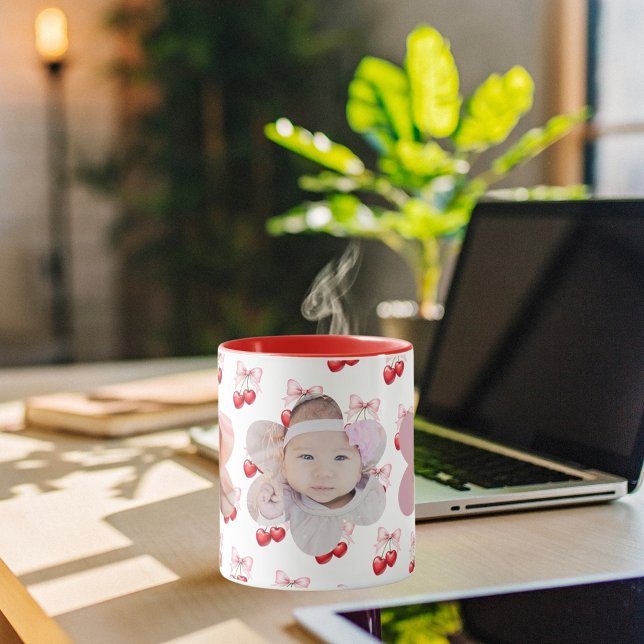 Cherry-bow-Rosa-Foto-Kinder Tasse (Von Creator hochgeladen)