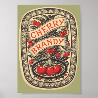 Cherry Brandy Classic Vintag Cover Ad Poster