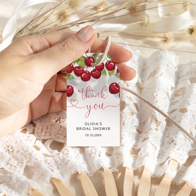 Cherry Brautparty Vielen Dank Geschenkanhänger (Von Creator hochgeladen)