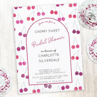 Cherry Bridal Dusche Einladung