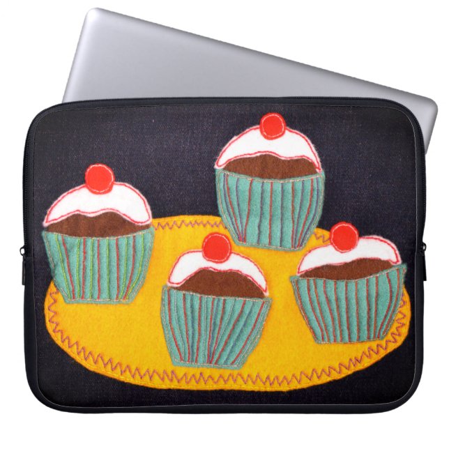 Cherry Buns Laptopschutzhülle (Vorderseite)