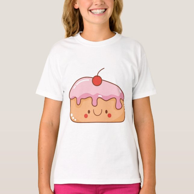 Cherry Cake Slice T-Shirt (Vorderseite)