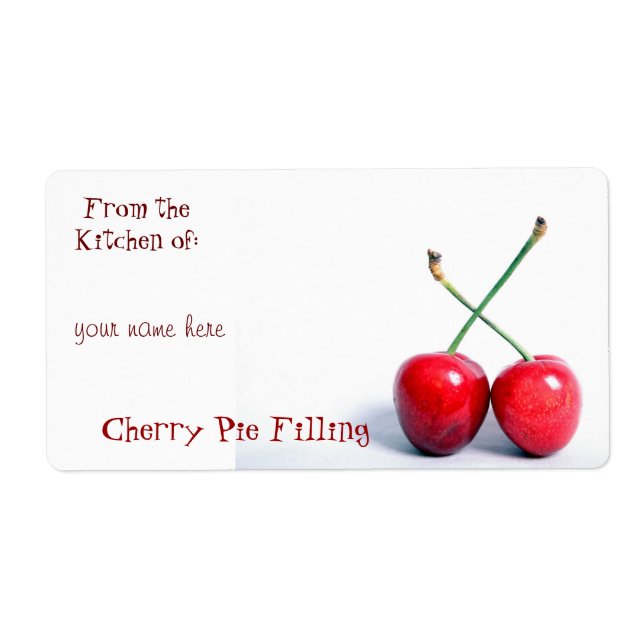 Cherry Canning Labels (Vorne)