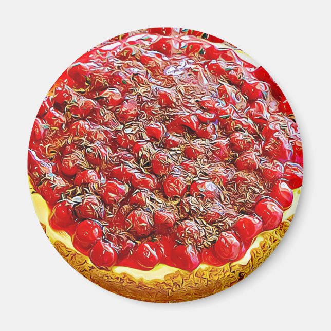 Cherry Cheesecake Chocolate Sprinkles Magnet (Vorne)