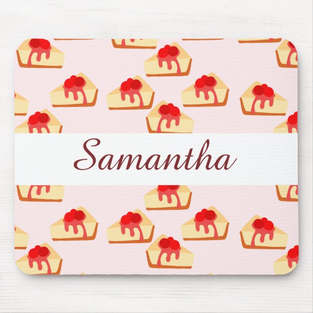 Cherry Cheesecake Dessert Mousepad (Vorne)