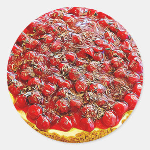 Cherry Cheesecake Food Dessert Stickers