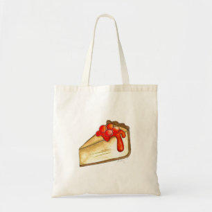 Cherry Cheesecake NYC Feinschmecker Dessert Tote T Tragetasche