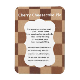 Cherry Cheesecake Recipe Magnet