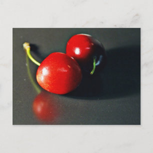 Cherry Cherries Frucht Postkarte