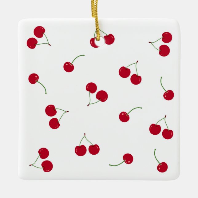 Cherry Cherries Keramikornament (Vorderseite)