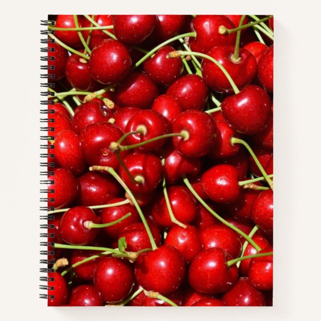 Cherry Cherries Red Notizbuch (Vorderseite)