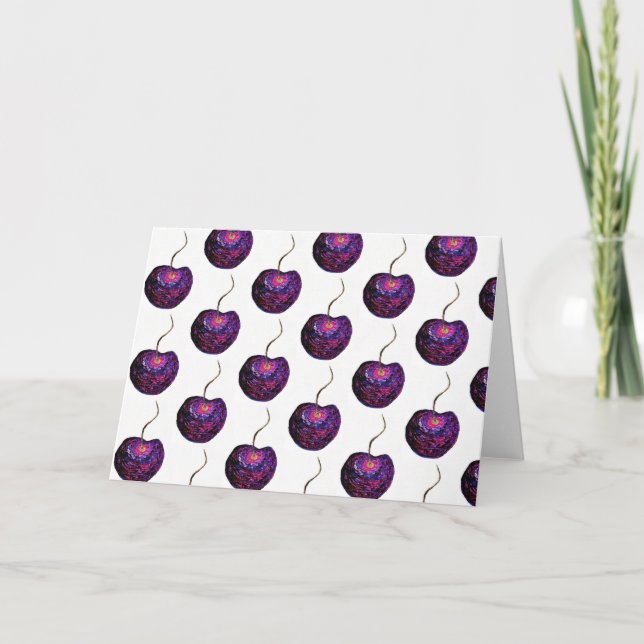 Cherry Cherry Note Card<Blank Inside> Dankeskarte (Vorderseite)