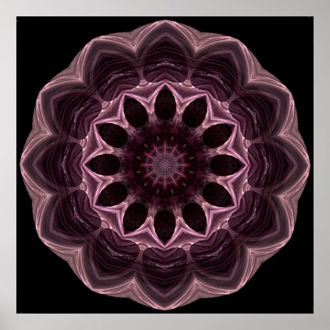 Cherry Chocolates Mandala Poster (Vorne)