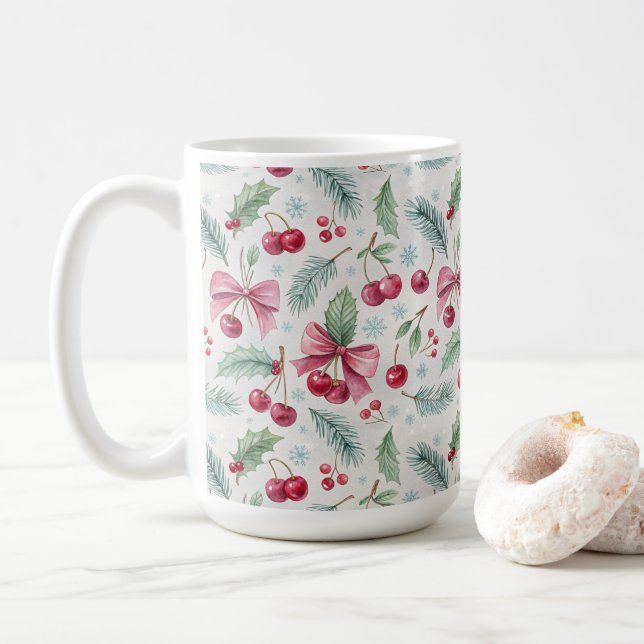 Cherry Christmas Kaffeetasse (Mit Donut)