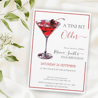 Cherry Cocktail Ein tini bisschen älter, jedes Alt Einladung