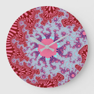 Cherry Cola Sunburst Große Wanduhr