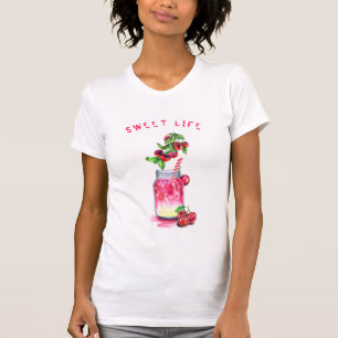 Cherry Cool Drink Funny Party T - Shirt Benutzerde