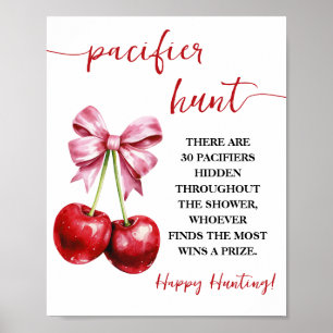 Cherry Coquette Schnuller Hunt Baby Showspiel Poster