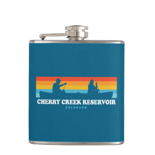 Cherry Creek Reservoir Colorado Canoe Flachmann