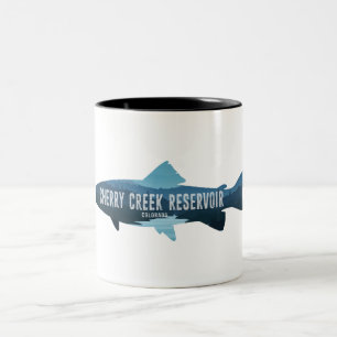 Cherry Creek Reservoir Colorado Fisch Zweifarbige Tasse