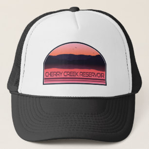 Cherry Creek Reservoir Colorado Red Sunrise Truckerkappe