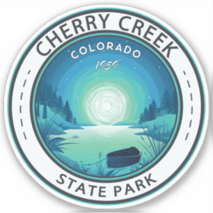 Cherry Creek Staat Park Colorado Vintages Abzeiche Aufkleber