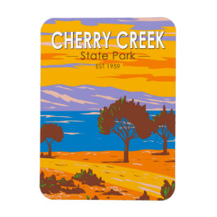 Cherry Creek State Park Colorado Vintage Magnet