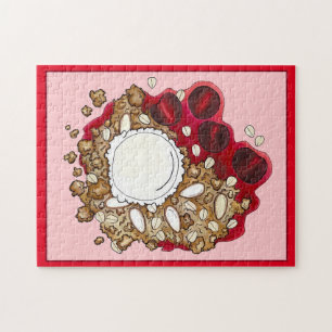 Cherry Crumble Cobbler Dessert Bäckerei Koch Puzzle