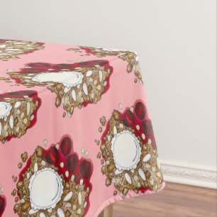 Cherry Crumble Cobbler Nachtisch Ice Picnic Tischdecke