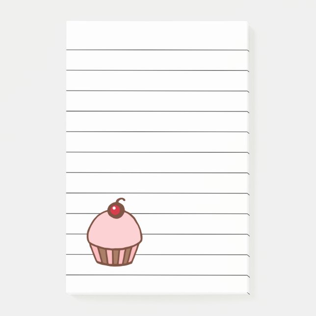 Cherry Cupcake Kitchen Post It Notes Geschenk Post-it Klebezettel (Vorderseite)