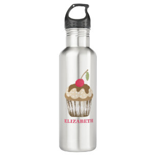 Cherry Cupcake Wasser Flasche - Niedlich rosa rosa Edelstahlflasche