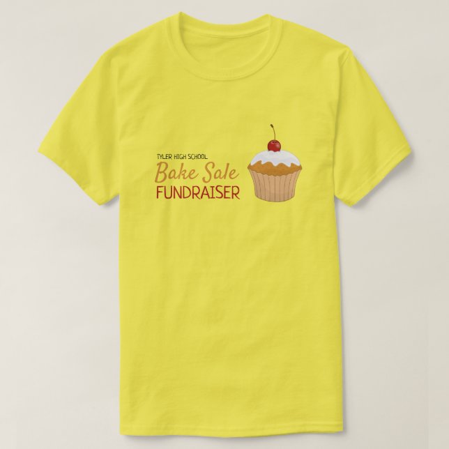 Cherry Cupcake, Wohltätigkeit Bake Sale Event T-Shirt (Design vorne)