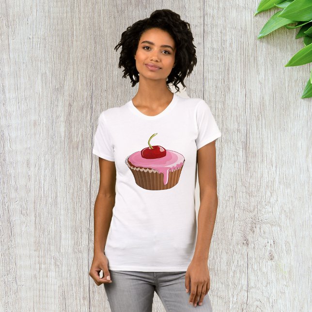 Cherry Cupcake Womens T - Shirt (Von Creator hochgeladen)