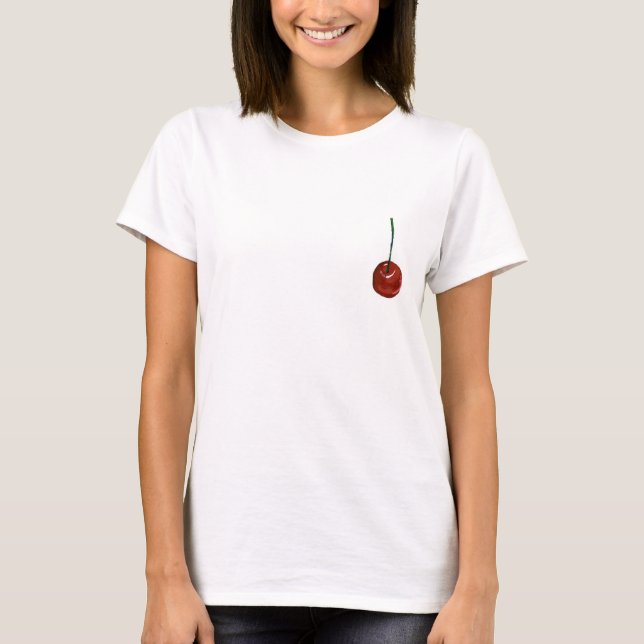 cherry_cutout (heller SeitenT - Shirt) T-Shirt (Vorderseite)