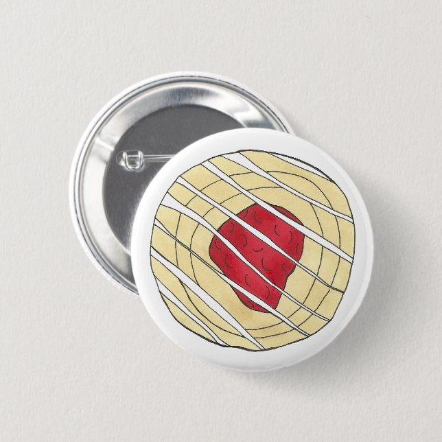 Cherry Danish Viennoiserie Konditorei Koch Bäckere Button (Vorne & Hinten)