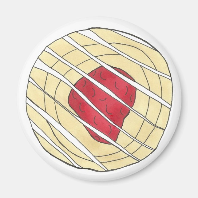 Cherry Danish Viennoiserie Konditorei Koch Bäckere Magnet (Vorne)