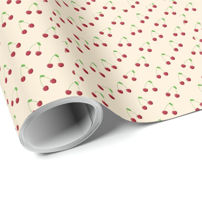 Cherry Design Geschenkpapier (Rolleneckpunkt)
