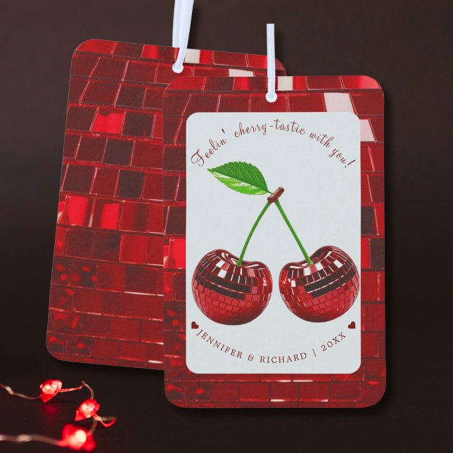 Cherry Disco Autolufterfrischer (Cherry Disco Ball Valentine's Day Air Freshener)