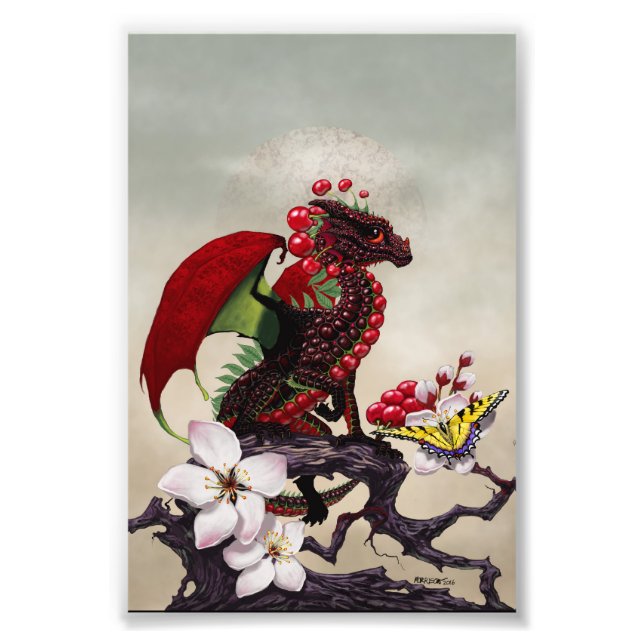Cherry Dragon 4x6 Print Fotodruck (Vorne)