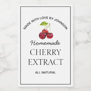 Cherry Extract Label Weinetikett