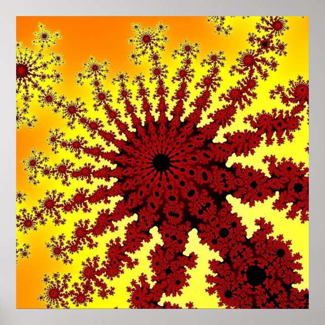 Cherry Firework Burst Poster (Vorne)