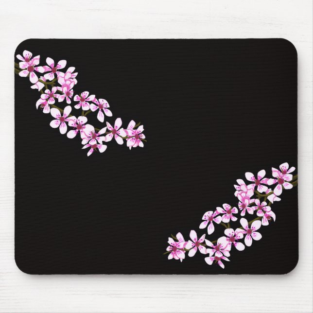 Cherry flowers mousepad (Vorne)